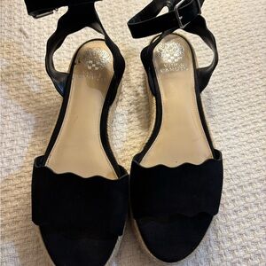 Vince Camuto Black Ankle Strap Sandals Size 11